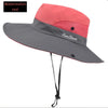 Women's Dual-Tone Sun Hat with Ponytail Hole