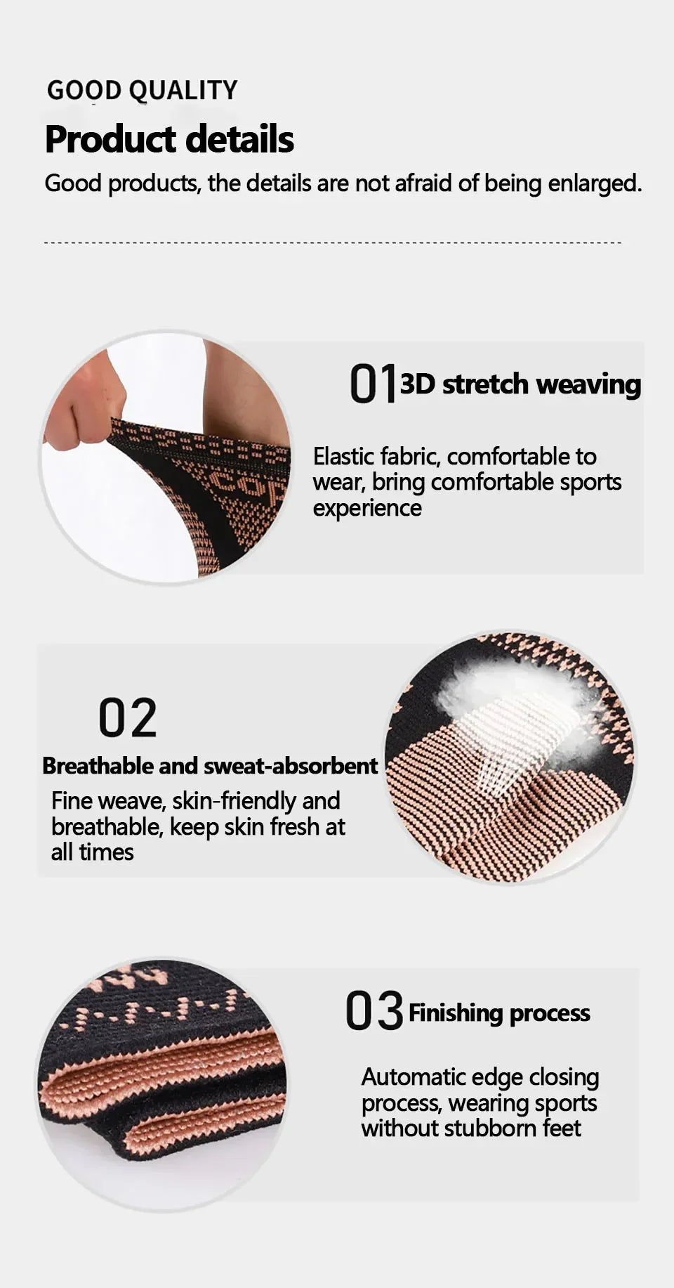Copper-Infused Compression Ankle Support for Sports & Daily Wear