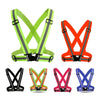 Adjustable Reflective Safety Vest for Night Running and Cycling