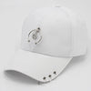 Classic Cotton Cap with Metal Ring Detail