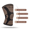 Copper Fiber Compression Knee Sleeve for Sports Support