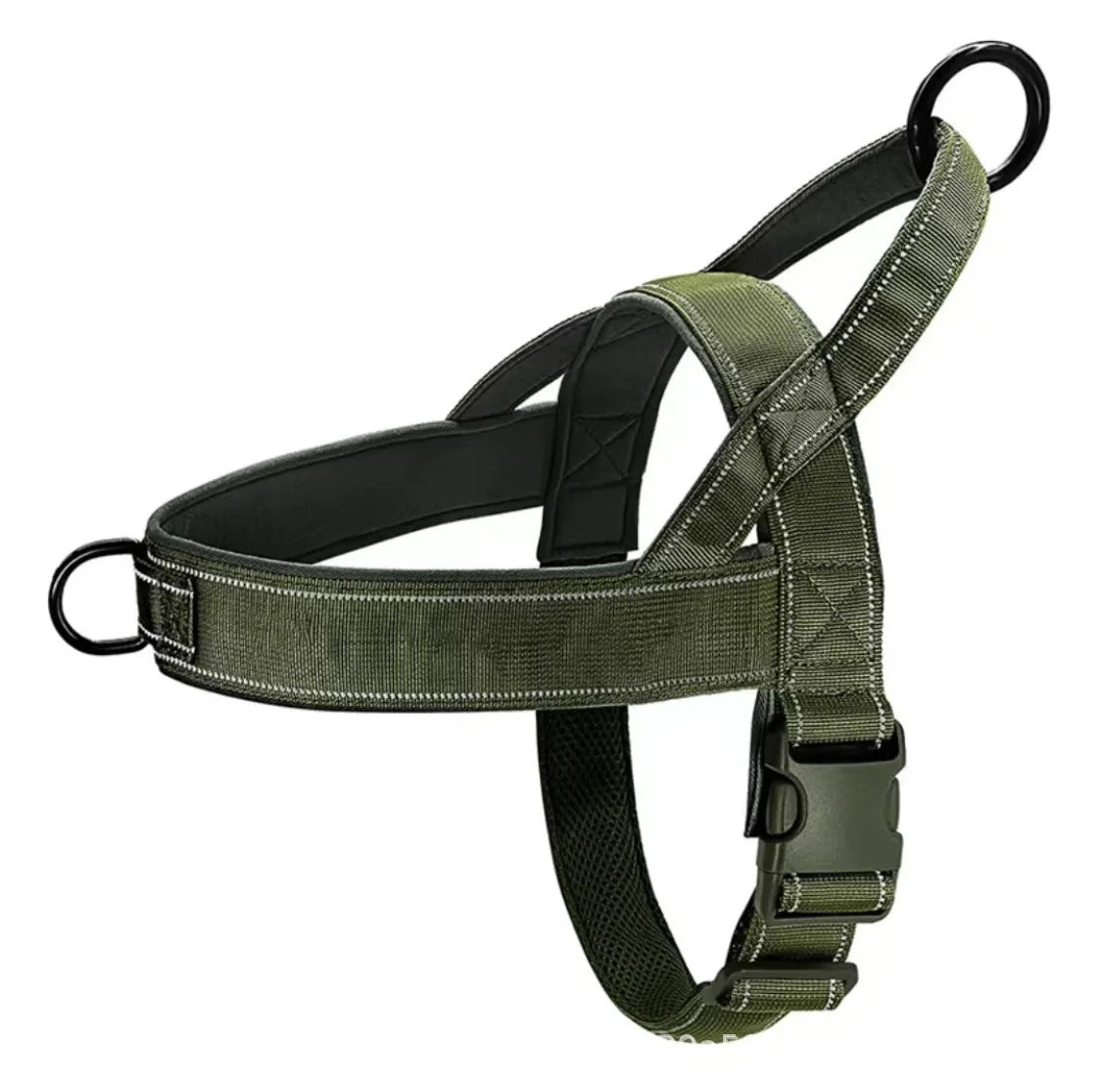 Heavy-Duty No-Pull Dog Harness with Reflective Vest