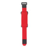 Red silent mute damper tape with black accents for string noise reduction