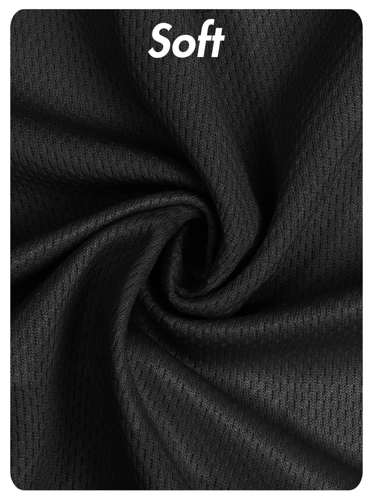Close-up of a black soft breathable mesh balaclava face mask fabric.