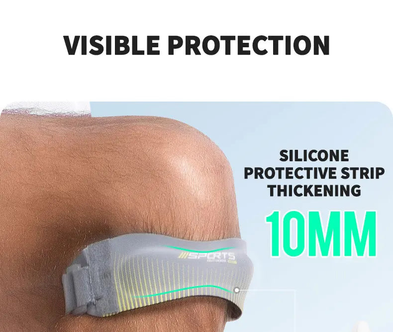 A silicone protective strip thickening product applied to the skin for visible protection.