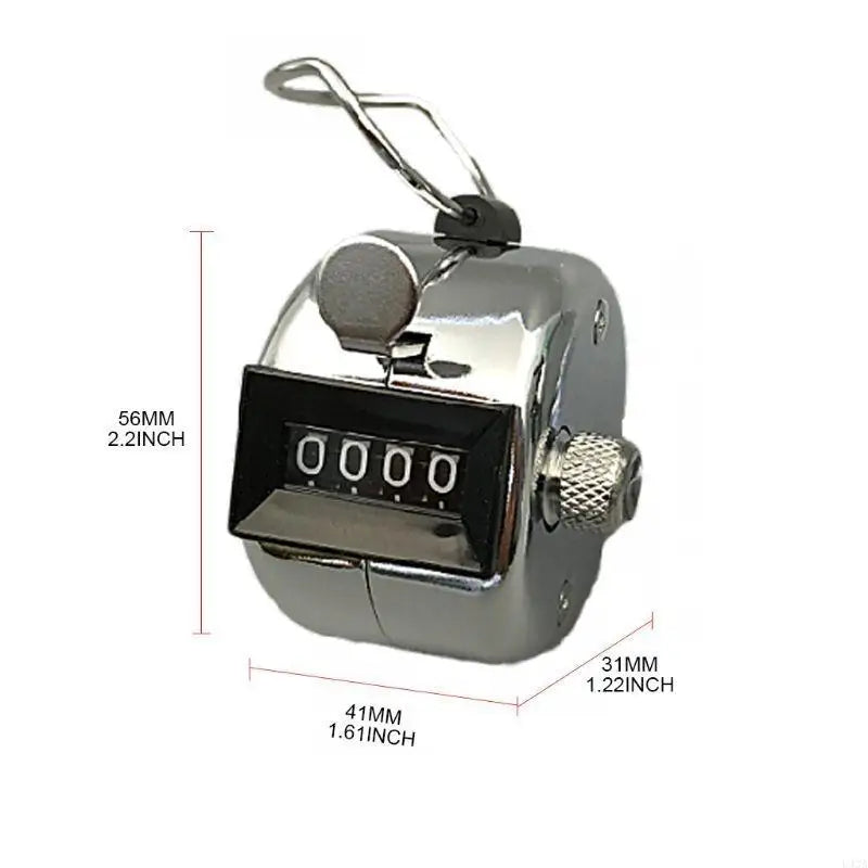 Stainless Steel Manual Tally Counter with Finger Ring