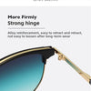 Vintage Half-Frame Sunglasses with UV400 Protection