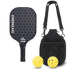 2-Piece Fiberglass Pickleball Paddle Set with 4 Balls for Beginners