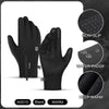 Gants noirs imperméables pour le vélo et la conduite, avec adhérence antidérapante et protection contre l'eau