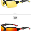 Polarized Half-Frame Sport Sunglasses with Anti-Glare Lenses