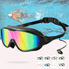Colorful Anti-Fog Swimming Goggles with UV400 Protection and Silicone Frame
