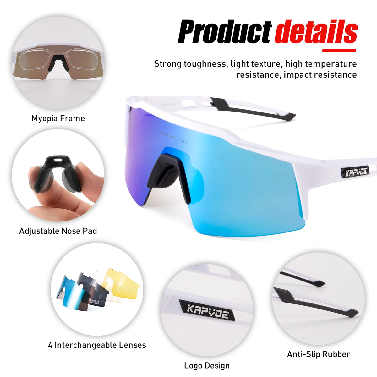 Polarized Cycling Sunglasses with UV400 Protection