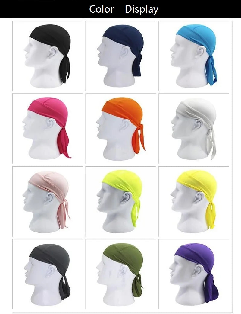 Quick-Dry Cycling Head Scarf with Breathable Knit Fabric