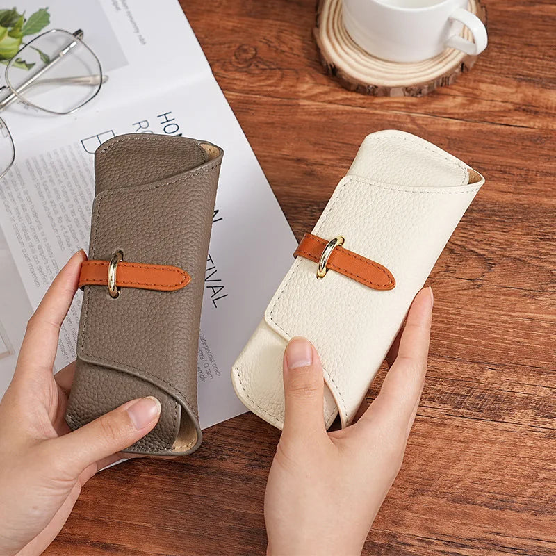 Literary Style Soft Eyeglass and Sunglasses Case
