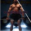 A muscular man performing a powerlifting exercise with wrist wraps and a barbell.