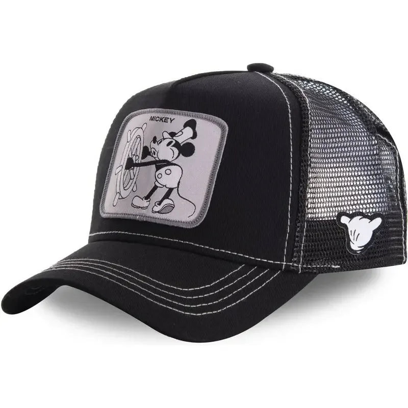 Anime Snapback Cap with Breathable Mesh Back