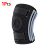 Black open-back knee brace with side stabilizers for plus size individuals