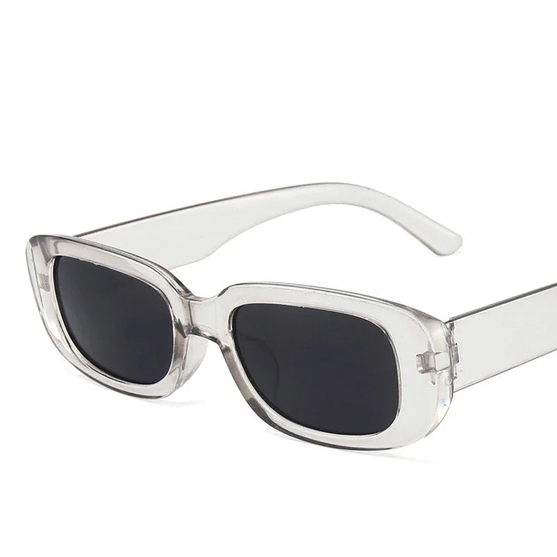Retro Rectangle Sunglasses with UV400 Protection