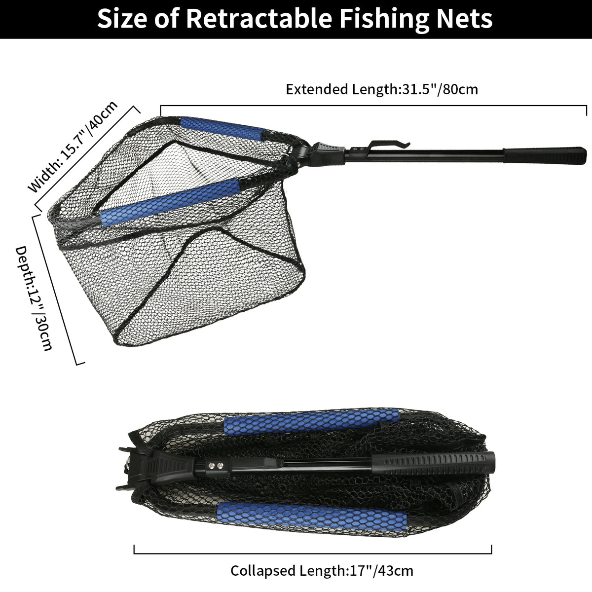 Aluminum Alloy Telescoping Fishing Landing Net