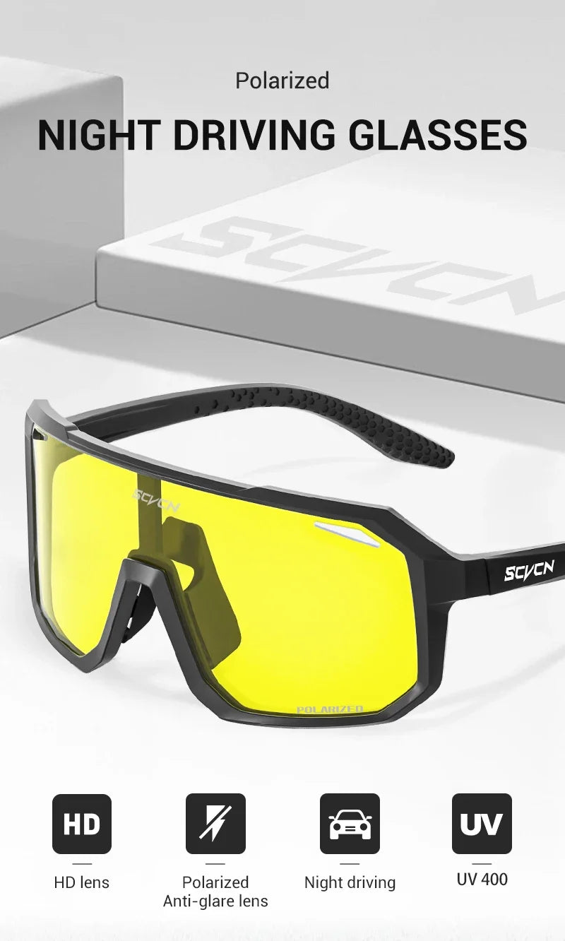 Oversized UV400 Sports Sunglasses for Men