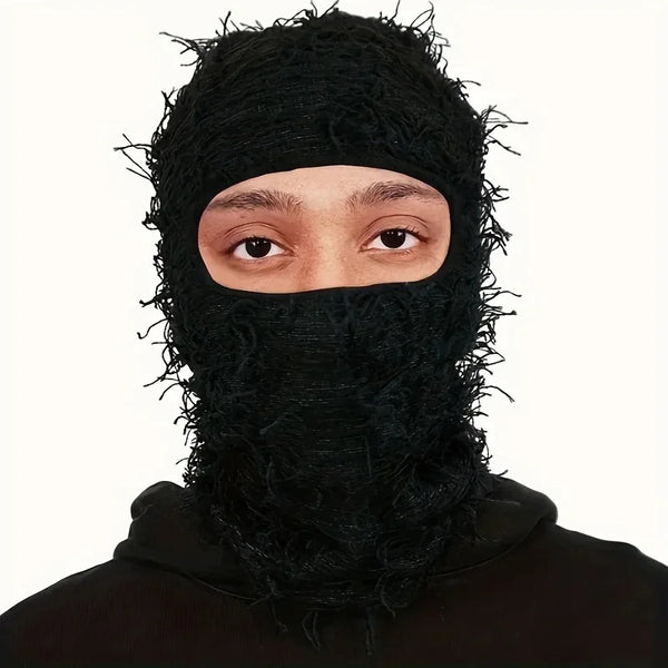 Fleece-Lined Knit Balaclava Ski Mask