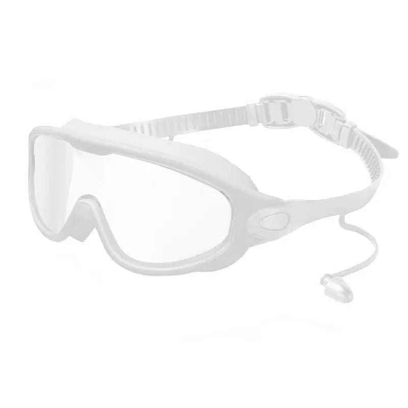 Colorful Anti-Fog Swimming Goggles with UV400 Protection and Silicone Frame