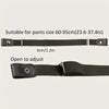 Black invisible stretch elastic belt suitable for pants size 60-95cm