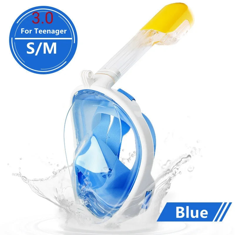Full Face Snorkel Mask with Anti-Fog Window