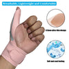 Rosa, atmungsaktive, leichte und bequeme Kompressionsbandage für Handgelenk und Daumen zur Gelenksstütze