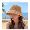 Handwoven Straw Sun Hat with Wide Brim