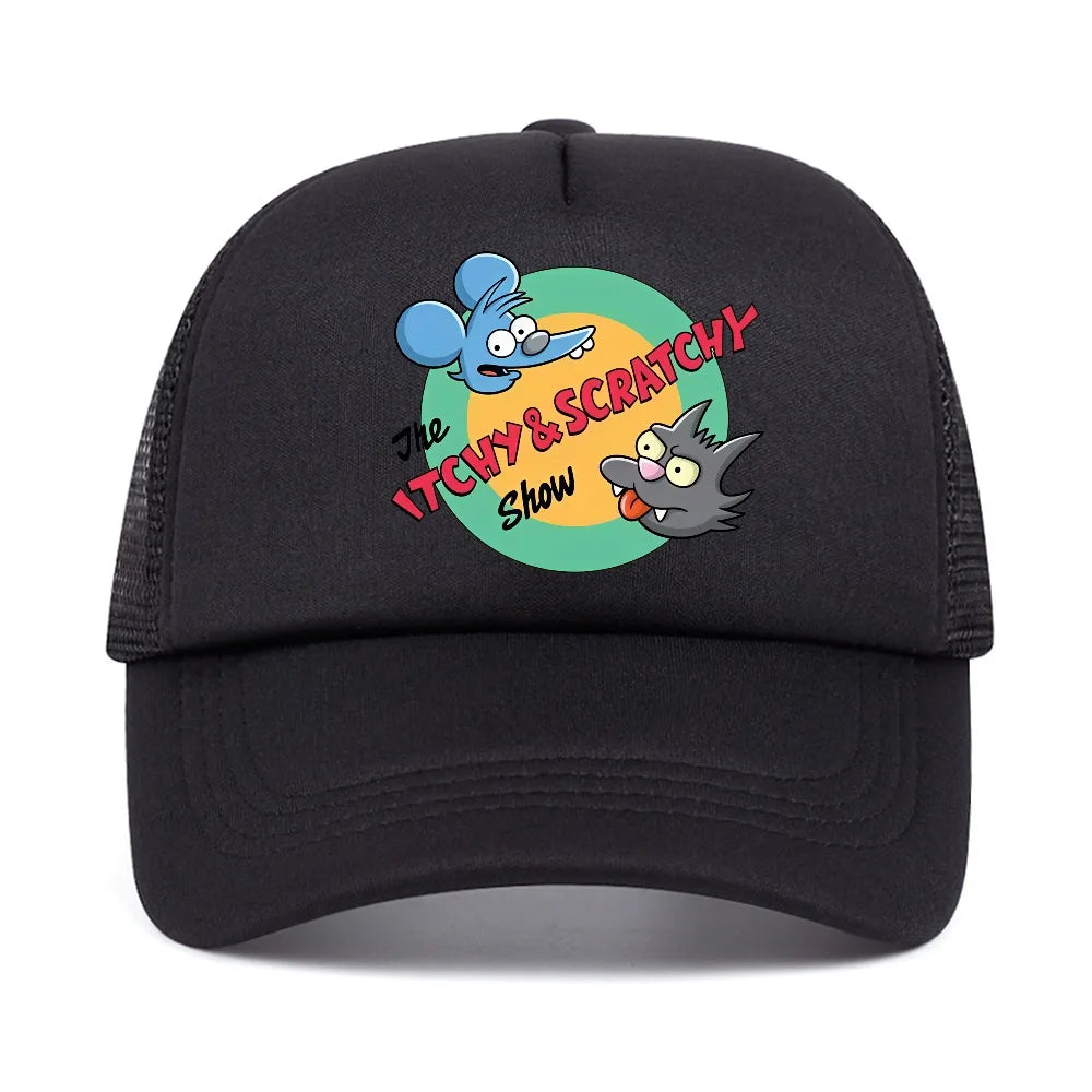 Breathable Mesh Trucker Hat with Adjustable Strap