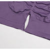 Lila, nahtlose Sport-Yoga-Set für Damen, frontale Ansicht