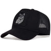 Embroidered Wolf Baseball Cap – Breathable, Adjustable, Unisex