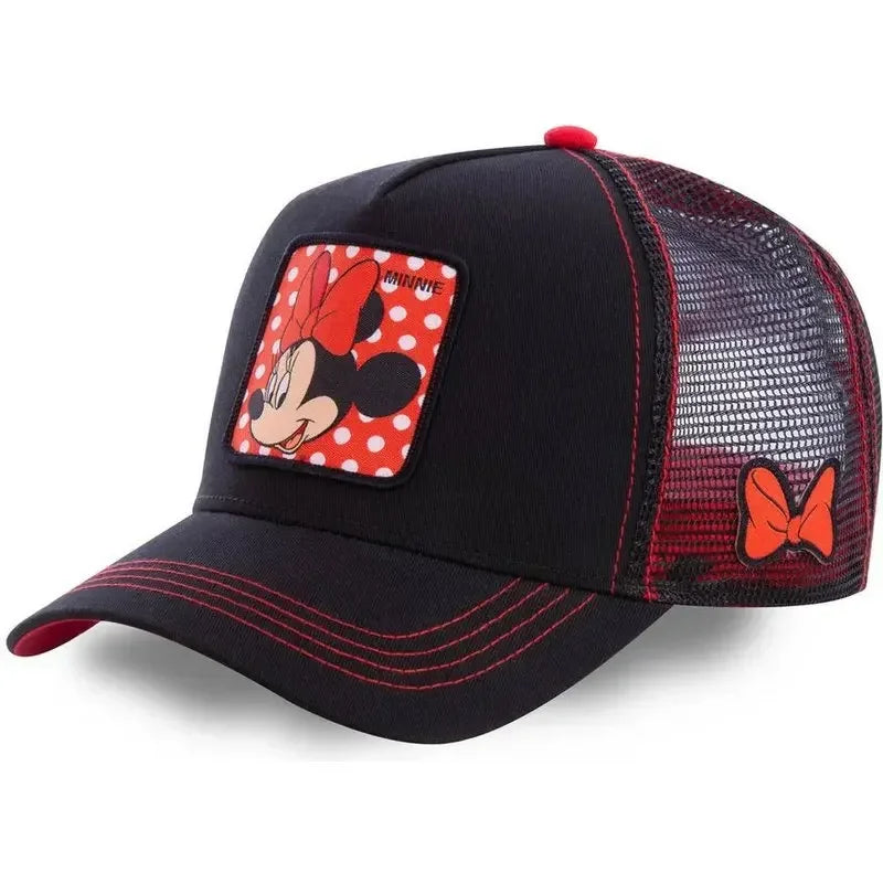 Anime Snapback Cap with Breathable Mesh Back