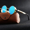 Retro Round Metal Sunglasses with UV400 Protection