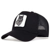 Embroidered Wolf Baseball Cap – Breathable, Adjustable, Unisex