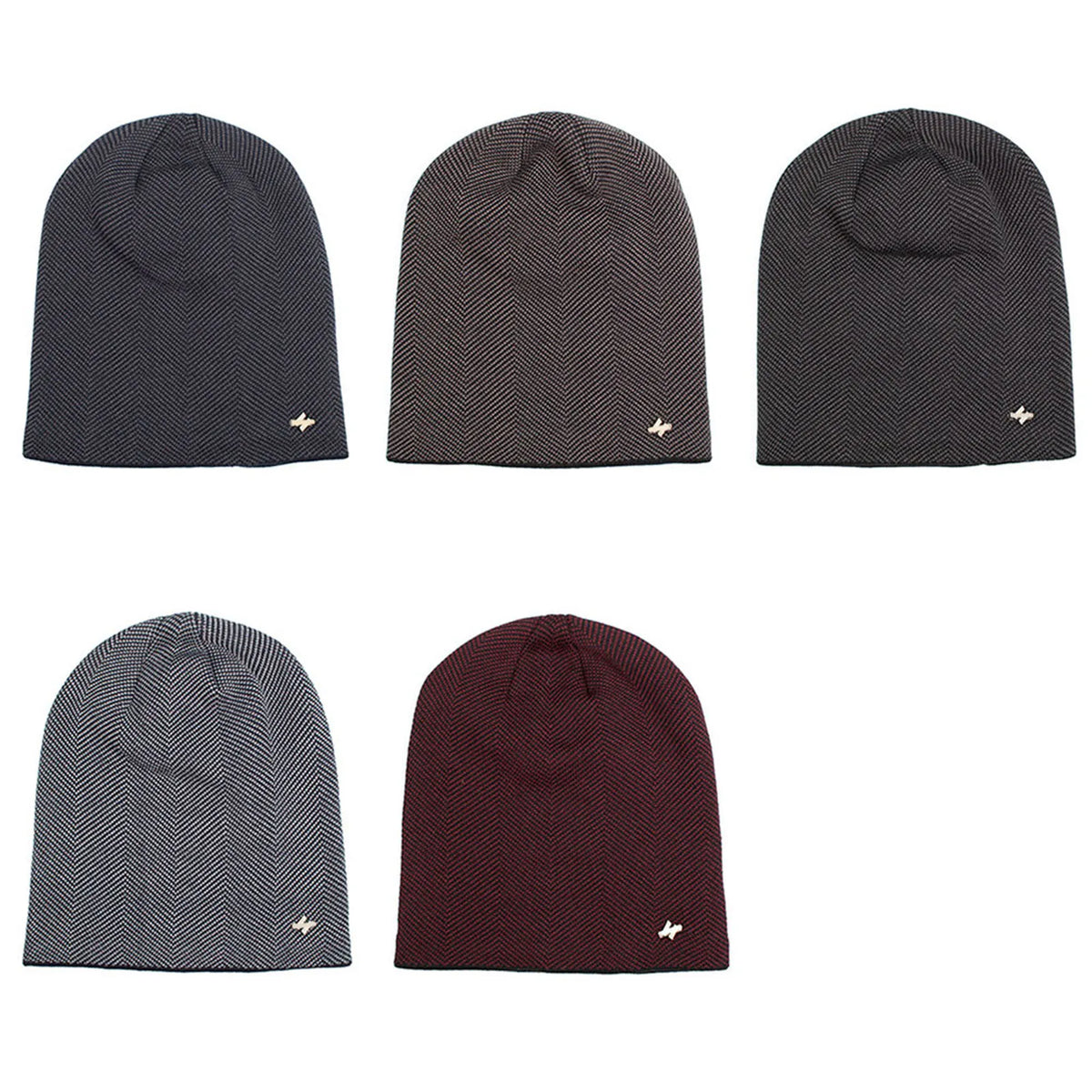 Fleece-Lined Knit Beanie Winter Hat