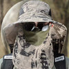 Wide Brim Bucket Hat with Neck Protection