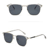 Vintage Half-Frame Sunglasses with UV400 Protection
