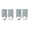 Four pairs of gray silicone arch support insoles for foot comfort
