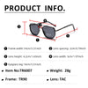 Classic Square-Frame Sunglasses with UV400 Protection