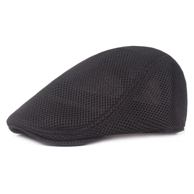 Classic Mesh Beret Hat for Men and Women