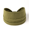 Olive green boho wide headband hair wrap for women