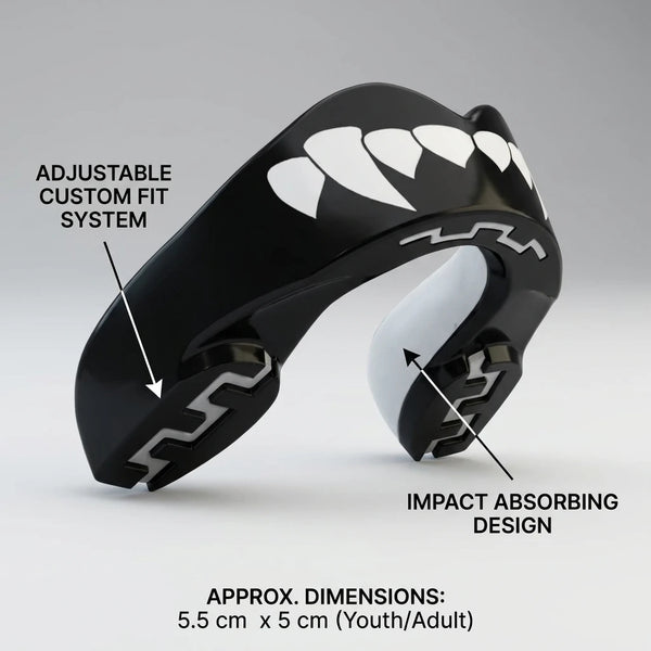 Custom Fit Sports Mouthguard with Fang Design