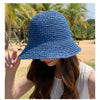 Handwoven Straw Sun Hat with Wide Brim