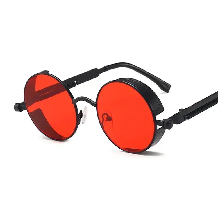 Retro Round Metal Sunglasses with UV400 Protection