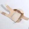 A beige adjustable gel heel cup designed for foot pain relief.