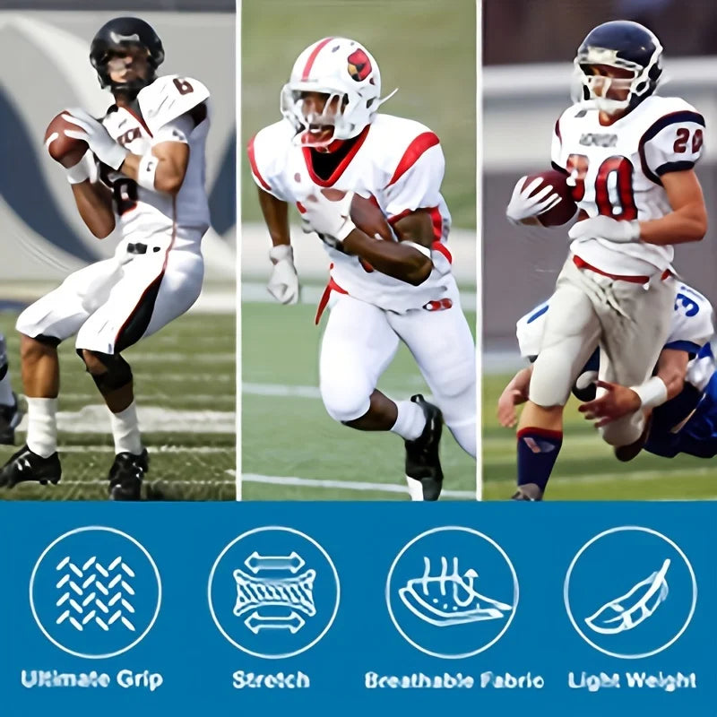 Full Finger Sports Training Gloves featuring Ultimate Grip, Stretch, Breathable Fabric, and Light Weight.