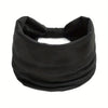 Diadema ancha y elástica negra para el cabello y deportes