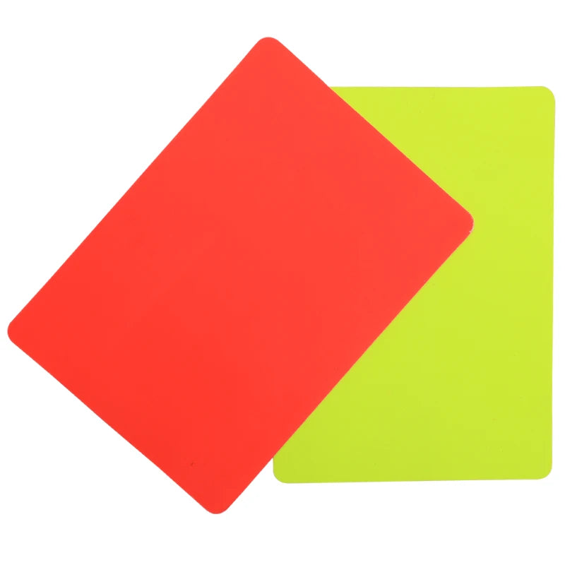 Professional Soccer Referee Red & Yellow Cards Set